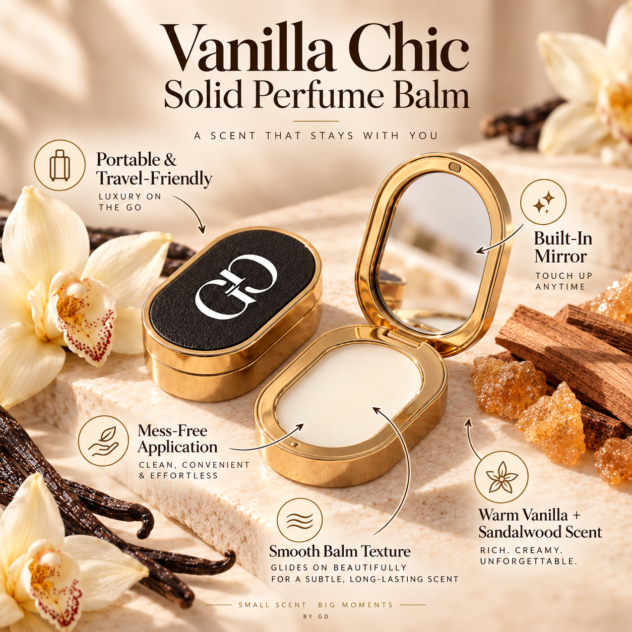 Vanilla Chic Solid Perfume Balm